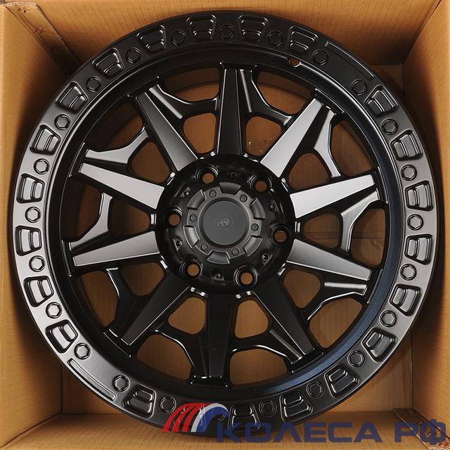 Литые диски Anzoo JT127-7 9/18 6x139.7 ET0 d110.1 MATT BLACK