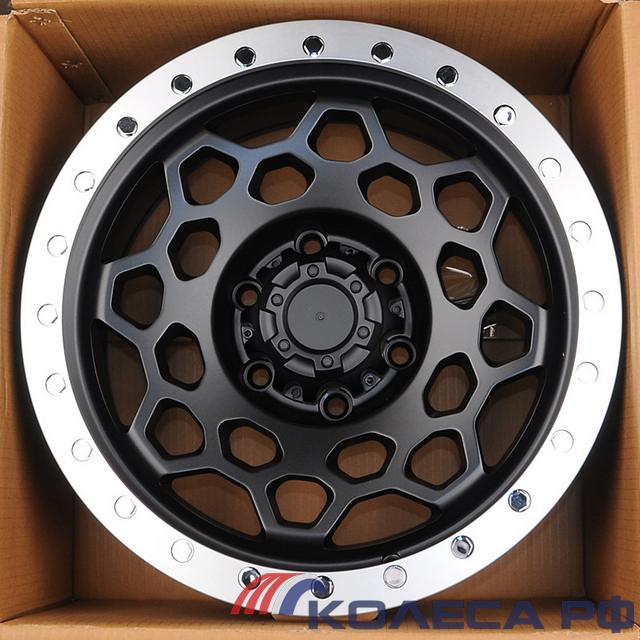 Литые диски Anzoo JT240-7 8.5/17 6x139.7 ET0 d110.1 MATT BLACKMACHINE LIP