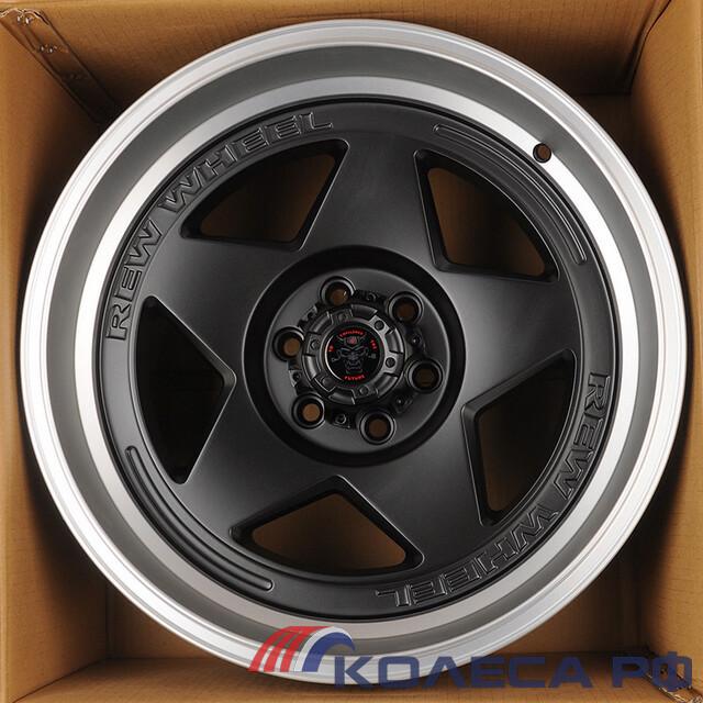 Литые диски Anzoo JT274-8 9/18 5x127 ET-12 d71.5 MATT BLACKMACHINE LIP