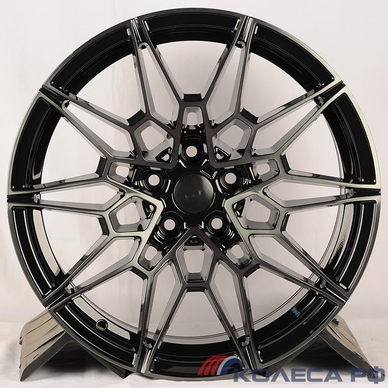 Литые диски Powcan для BMW Y1027 8/19 5x112 ET27 d66.6 BKF BLACK CLEAR (MBB)