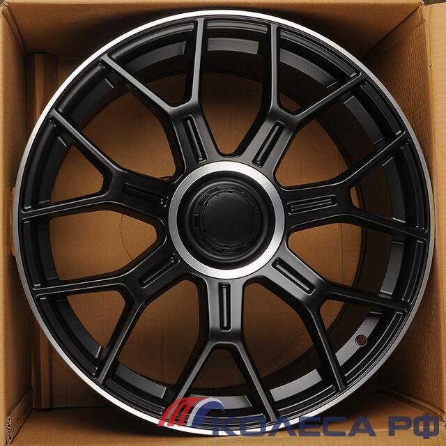 Литые диски Powcan Y1188 9.5/20 5x112 ET38 d66.6 BLACK MATT WITH LIP POLISH