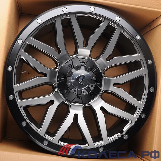 Литые диски Powcan Y5369 9/18 6x139.7 ET15 d106.1 MATT GREY WITH MATT BLACK LIP