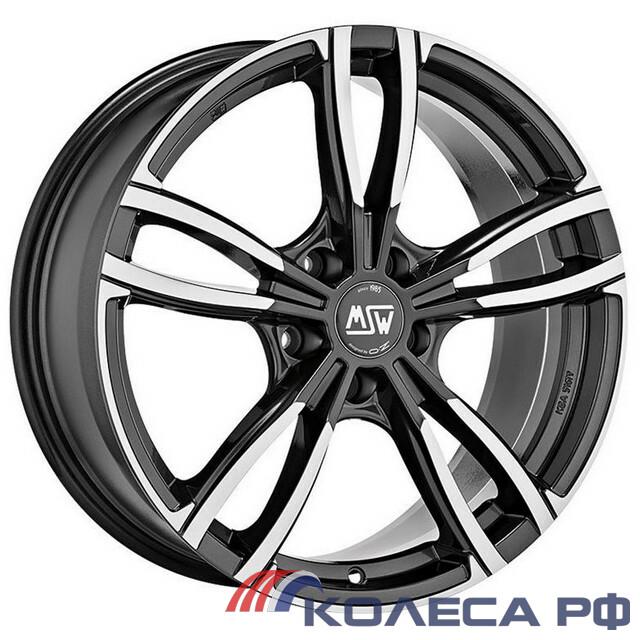 Литые диски Msw 73 7.5/17 5x112 ET35 d73 GLOSS DARK GREY FULL POLISHED