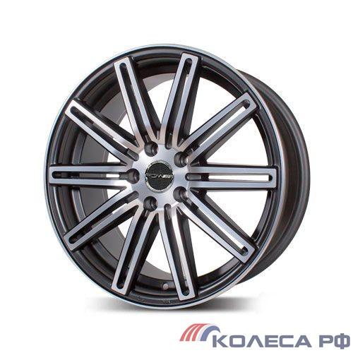 Литые диски Pdw 1004 6.5/16 4x98 ET35 d58.5 ЧЕРНЫЙ МАТОВЫЙ С ПОЛИРОВКОЙ