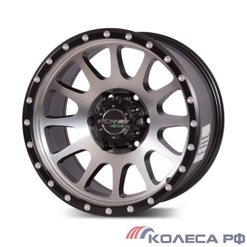 Литые диски Pdw M 2 8/17 6x139.7 ET25 d100.1 ЧЕРНЫЙ МАТОВЫЙ С ПОЛИРОВКОЙ
