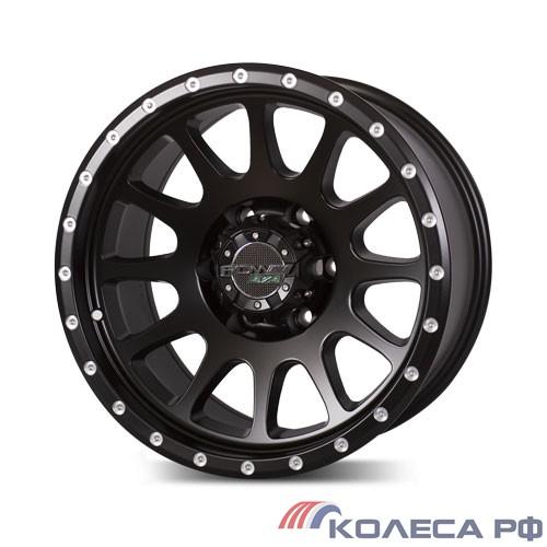 Литые диски Pdw M2 9/17 6x139.7 ET-15 d110.1 ЧЕРНЫЙ МАТОВЫЙ С ПОЛИРОВКОЙ
