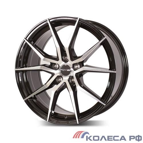 Литые диски Pdw SPYDER 7/16 4x100 ET40 d60.1 ЧЕРНЫЙ ГЛЯНЕЦ С ПОЛИРОВКОЙ