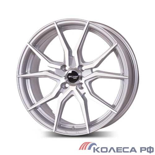Литые диски Pdw SPYDER 7/17 4x100 ET40 d60.1 СЕРЕБРО С ПОЛИРОВКОЙ