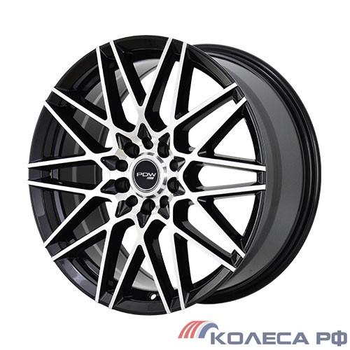 Литые диски Pdw VELOCE 6.5/16 4x100 ET40 d60.1 ЧЕРНЫЙ ГЛЯНЕЦ С ПОЛИРОВКОЙ
