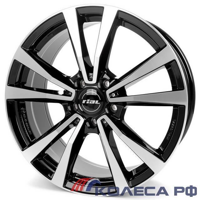 Литые диски Rial M12 8/18 5x112 ET38 d66.5 DIAMOND BLACK FRONTPOLISHED