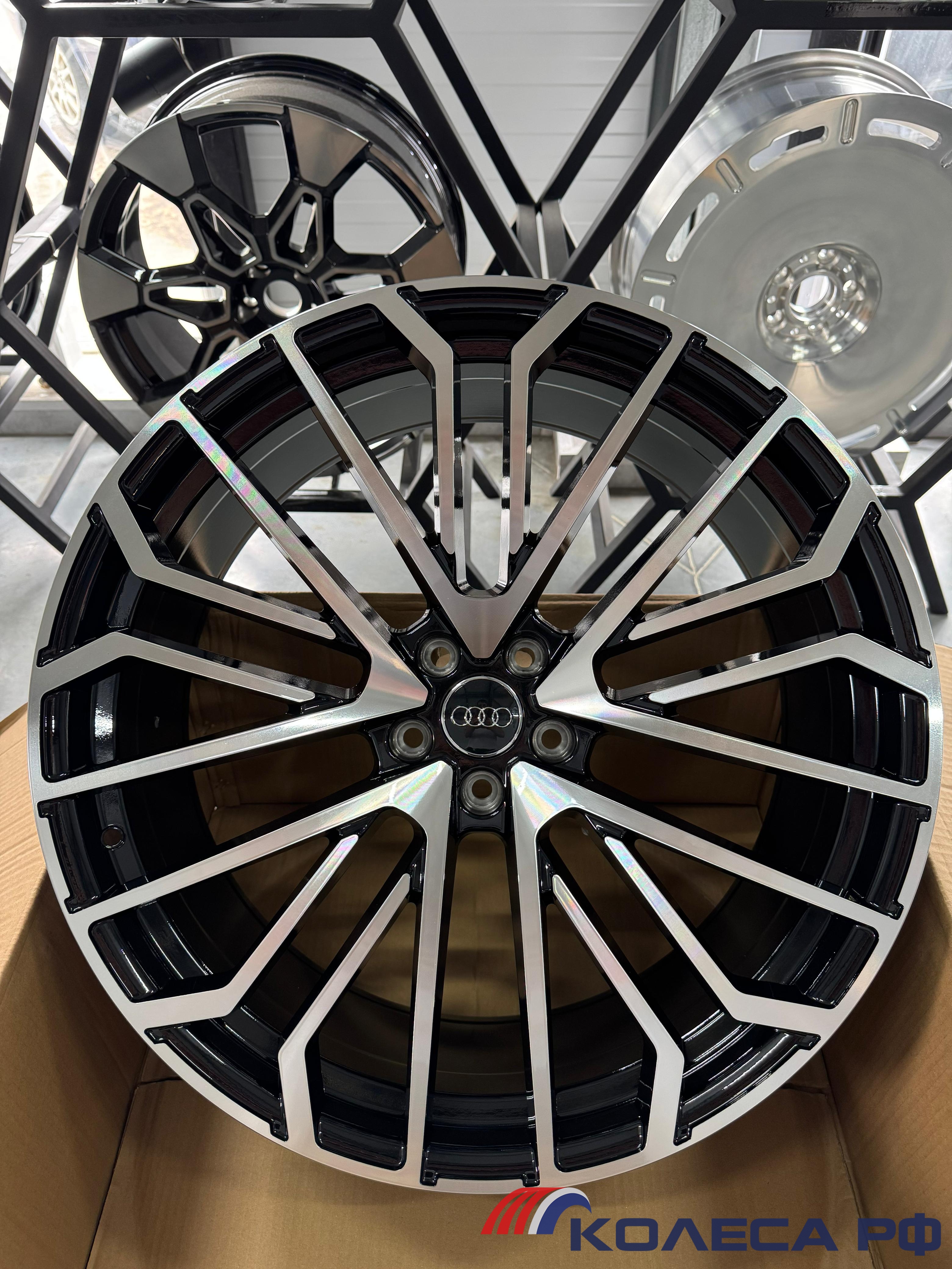 Литые диски Ff YF0434 9/21 5x112 ET30 d66.6 BKF