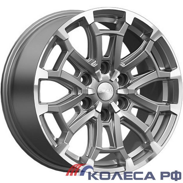 Литые диски Скад Авилис 8/18 6x139.7 ET42 d75.1 АЛМАЗГРАФИТ