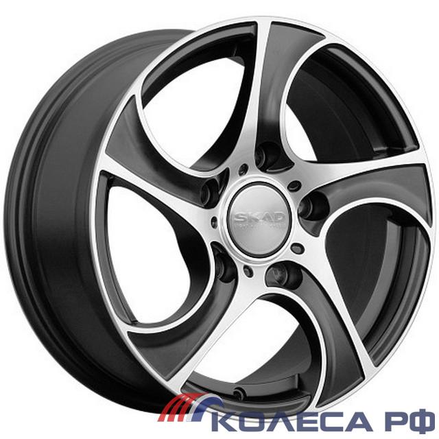Литые диски Скад ВИХРЬ 7/16 5x139.7 ET40 d98.5 АЛМАЗБАРХАТНОВЫЙ
