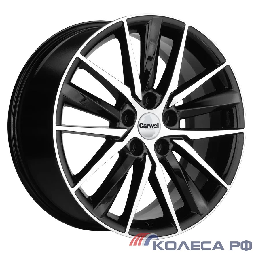 Литые диски Carwel Алдан 1807 (Geely Tugella/ Jaguar XF/ F-Pace) 8/18 5x108 ET46 d63.4 ABT