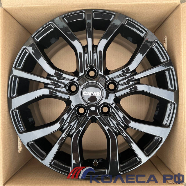 Литые диски Carwel Лум 1608 (Geely Coolray) 6.5/16 5x114.3 ET45 d54.1 BL