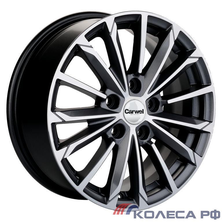 Литые диски Carwel Тевриз 1611 (Geely Coolray) 6.5/16 5x114.3 ET45 d54.1 AGR
