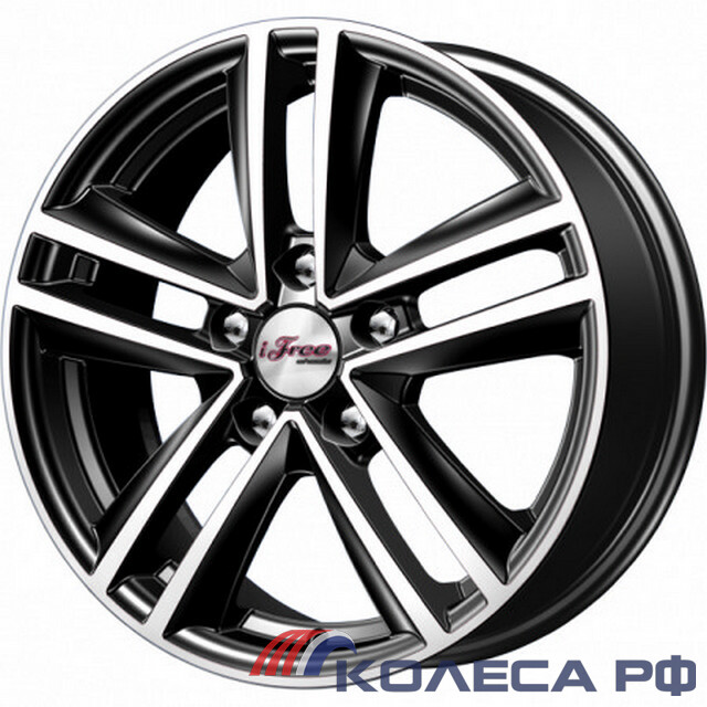Литые диски iFree Катар 6.5/16 5x114.3 ET45 d67.1 БЛЭК ДЖЕК