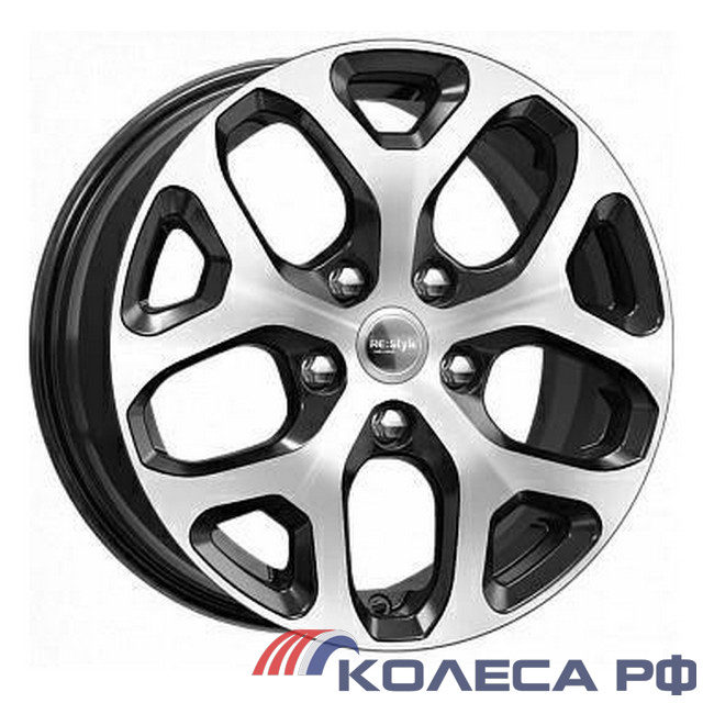 Литые диски Ifree КС869 (ZV 16_Vesta Cross) 6.5/16 4x100 ET43 d60.1 АЛМАЗ ЧЁРНЫЙ