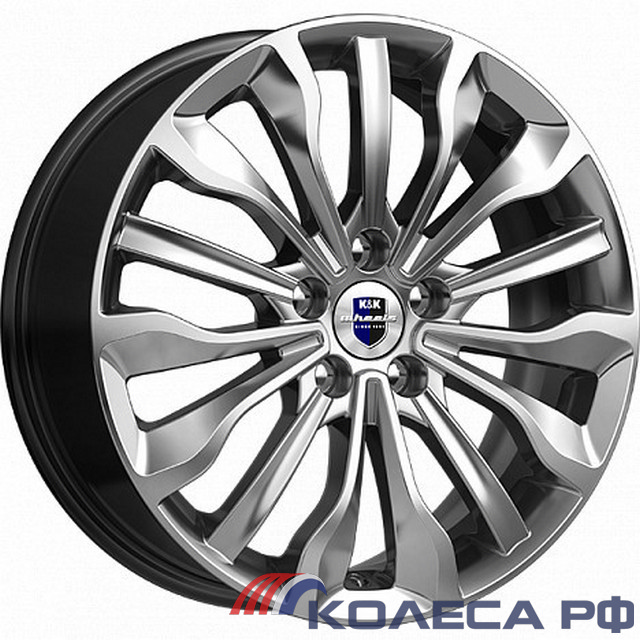 Литые диски Кик Атакама (КС756) 6.5/17 5x108 ET50 d63.35 ДАРК ПЛАТИНУМ