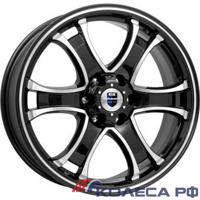 Литые диски Кик Балеар (КС727) 7.5/18 6x127 ET38 d77.9 АЛМАЗ ЧЁРНЫЙ
