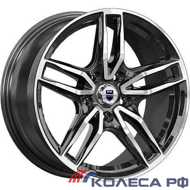 Литые диски Кик Бартон (КС1110) 8/17 5x112 ET45 d66.6 АЛМАЗ ЧЁРНЫЙ