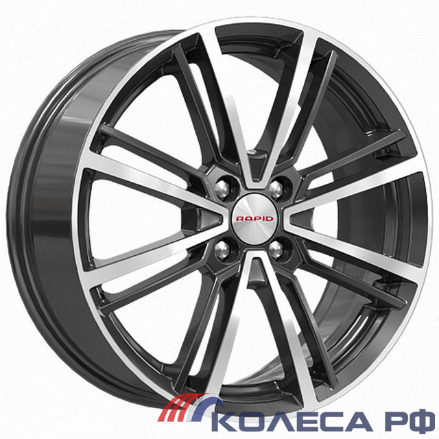 Литые диски Кик Эрфурт (КС903) 7/17 4x100 ET45 d67.1 АЛМАЗ ЧЁРНЫЙ