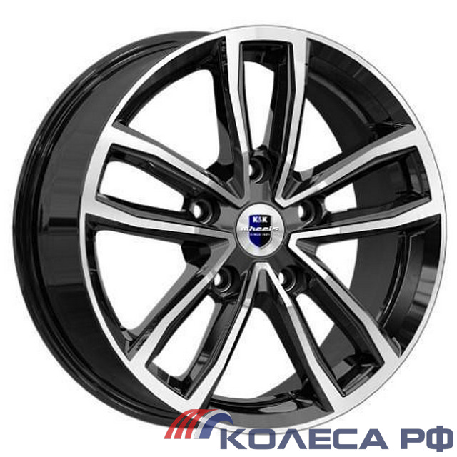 Литые диски Кик Каланг (КС1086) 6.5/17 5x114.3 ET45 d54.1 АЛМАЗ ЧЁРНЫЙ