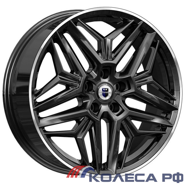 Литые диски Кик Колумб (КС1038) 7/19 5x108 ET47 d60.1 АЛМАЗ ЧЁРНЫЙ
