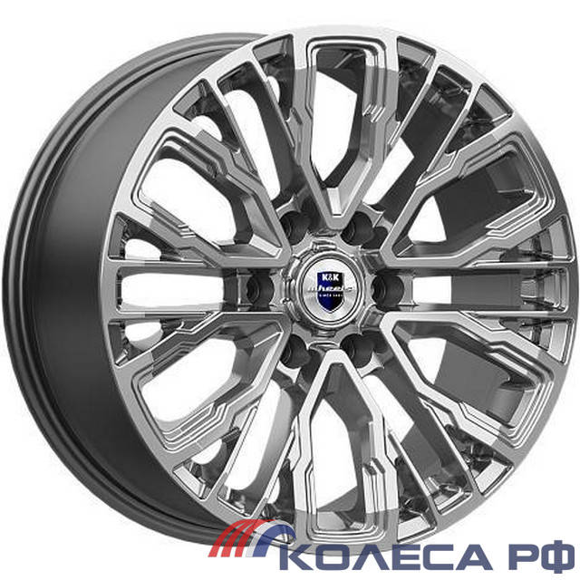 Литые диски Кик Кортес (КС1102) 8.5/19 6x139.7 ET36 d100.1 ДАРК ПЛАТИНУМ