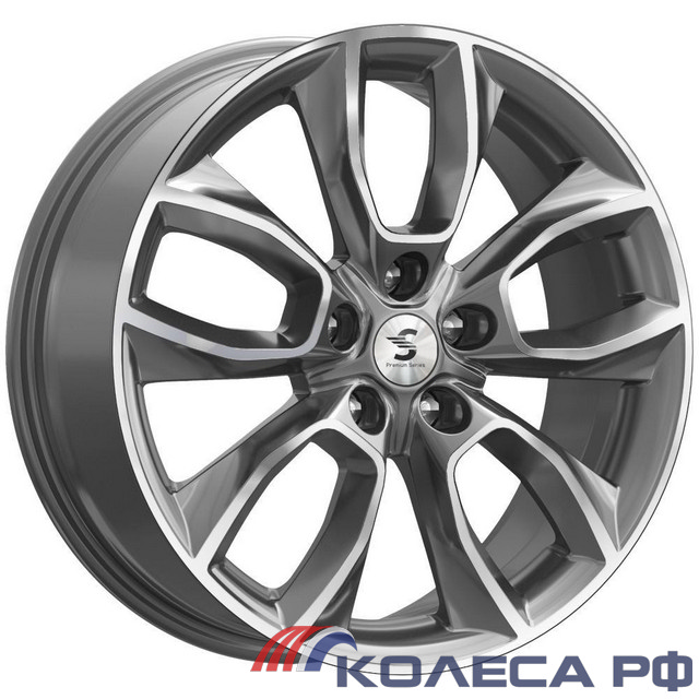Литые диски Кик КР001 (Kodiaq) 7/18 5x112 ET43 d57.1 DIAMOND GLOSS GRAPHITE