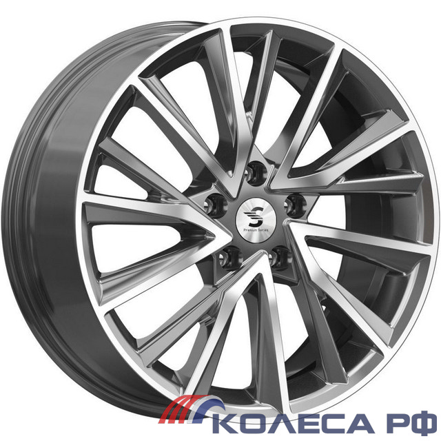 Литые диски Кик КР010 (RAV4 XA4) 7.5/18 5x114.3 ET45 d60.1 DIAMOND GLOSS GRAPHITE