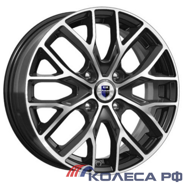 Литые диски Кик Лилиом (КС891) 6/16 4x100 ET37 d60.1 АЛМАЗ ЧЁРНЫЙ