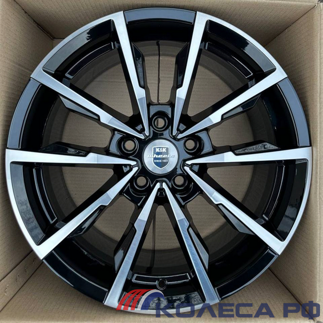 Литые диски Кик Меренге (КС902) 7.5/17 5x114.3 ET35 d66.1 АЛМАЗ ЧЁРНЫЙ