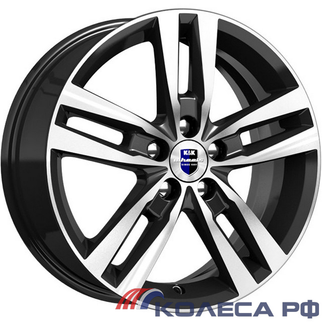 Литые диски Кик Rassvet (КС868) 6.5/16 5x112 ET46 d57.1 АЛМАЗ ЧЁРНЫЙ