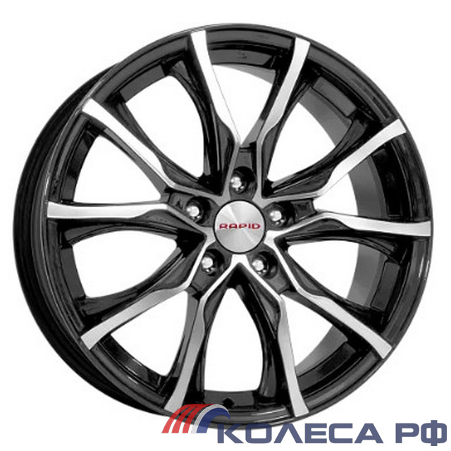 Литые диски Кик Твист (КС697) 7.5/17 5x105 ET38 d56.6 АЛМАЗ ЧЁРНЫЙ