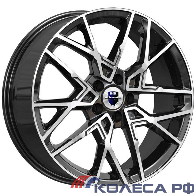 Литые диски Кик Вудроф (КС1044) 7/18 5x108 ET41 d59.6 АЛМАЗ ЧЁРНЫЙ