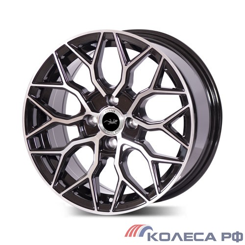 Литые диски Lizardo XH1024 7/16 5x100 ET38 d57.1 ЧЕРНЫЙ ГЛЯНЕЦ С ПОЛИРОВКОЙ