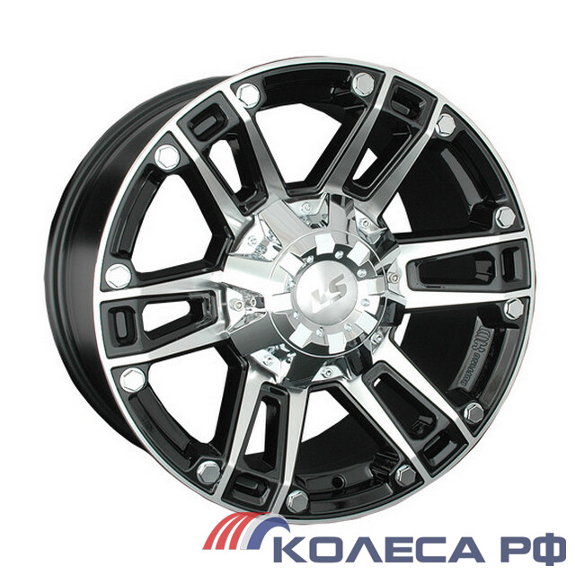 Литые диски Ls LS 558 8/17 6x139.7 ET25 d106.1 BKF