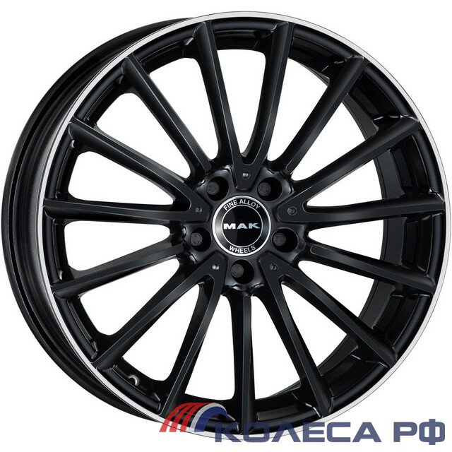 Литые диски Mak Komet 8/19 5x112 ET48 d66.6 GLOSS BLACK MIRROR RING