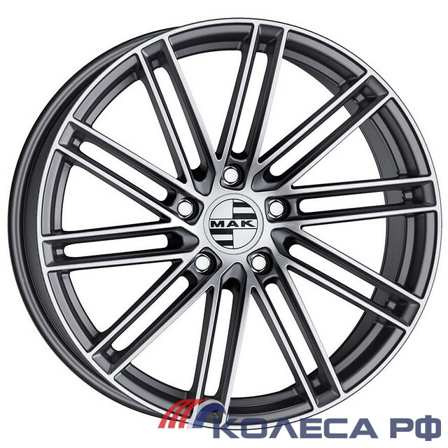 Литые диски Mak Leipzig 9.5/21 5x112 ET25 d66.45 GUN METMIRROR FACE