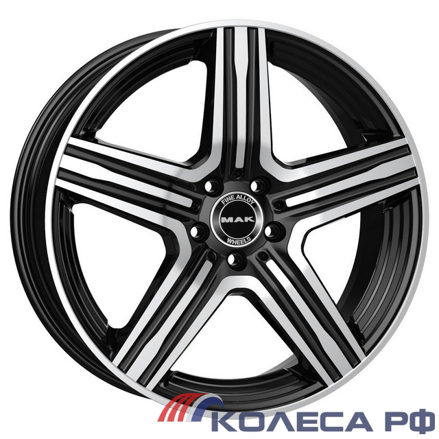 Литые диски Mak Lewis 9/18 5x112 ET50 d66.6 BLACK MIRROR