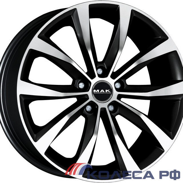 Литые диски Mak Wolf 8/20 5x108 ET45 d72 BLACK MIRROR