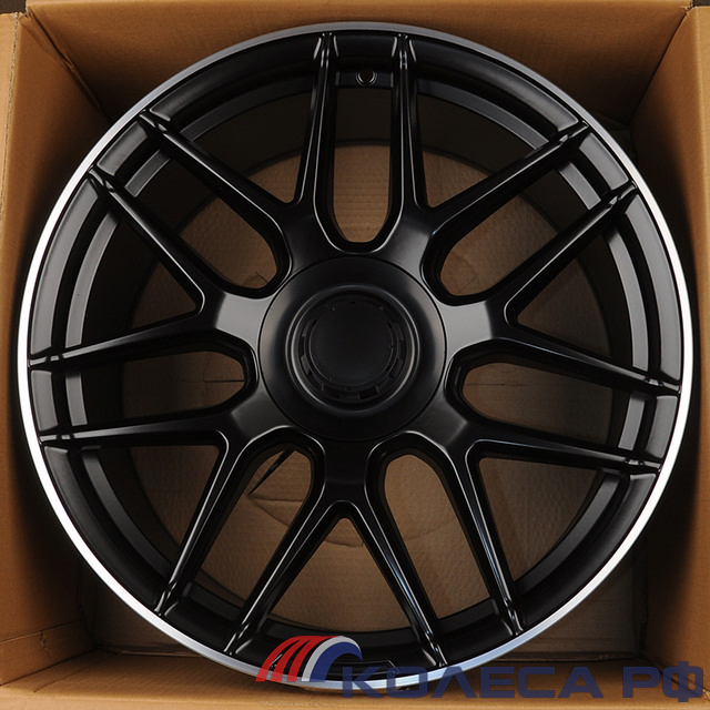 Литые диски KoKo Kuture для Mercedes-Benz 7040 8.5/18 5x112 ET43 d66.6 MATT BLACK LIP POLISH