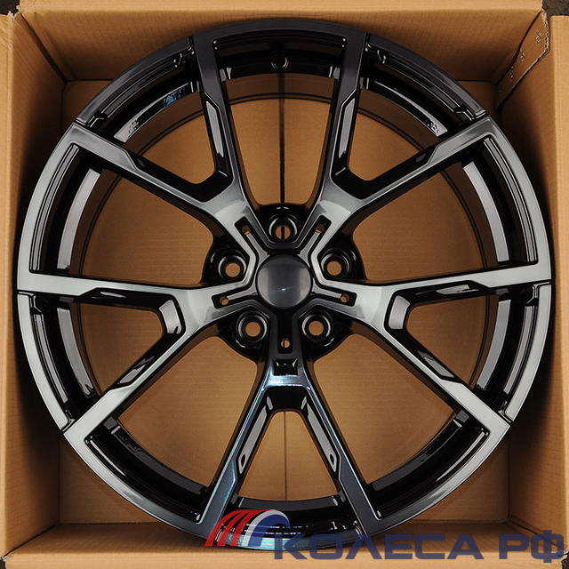 Литые диски Powcan для BMW BK5601 9/19 5x120 ET40 d72.6 BKF BLACK CLEAR (MBB)