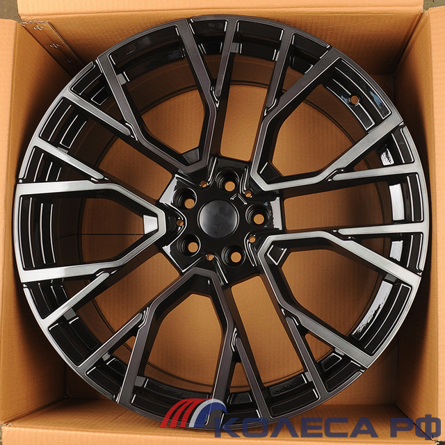 Литые диски Powcan для BMW BK5769 10.5/21 5x112 ET40 d66.6 BKF BLACK CLEAR (MBB)