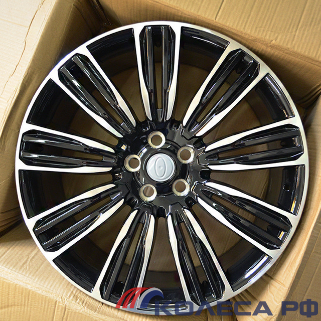 Литые диски KoKo Kuture для Rover D9011 9.5/22 5x108 ET45 d63.3 BLACK MACHINE FACE