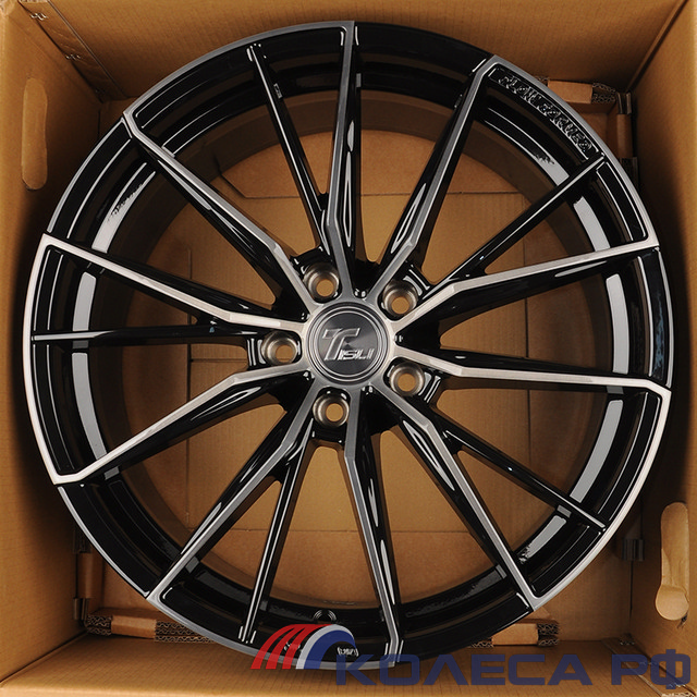 Литые диски Tisli Galaxy D 8.5/19 5x114.3 ET35 d67.1 GLOSS BLACK WITH DARK TINT