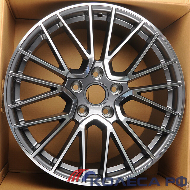 Литые диски Anzoo Autoparts для Porsche H704D 9.5/20 5x130 ET46 d71.6 GUNMETAL MACHINED FACE