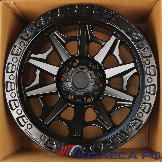Литые диски Anzoo JT127-7 9/18 6x139.7 ET0 d110.1 MATT BLACK