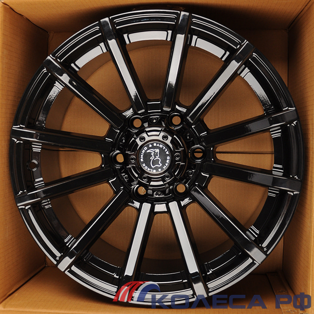 Литые диски Anzoo для Ford JT193-7 9/17 6x139.7 ET0 d110.1 GLOSS BLACK